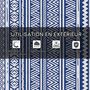 Voir la diapositive 4 : OUTSUNNY Tapis extérieur style graphique - tapis réversible - dim. 2,74L x 1,82l m, ép. 3 mm - PP haute densité 310 g/m² bleu blanc