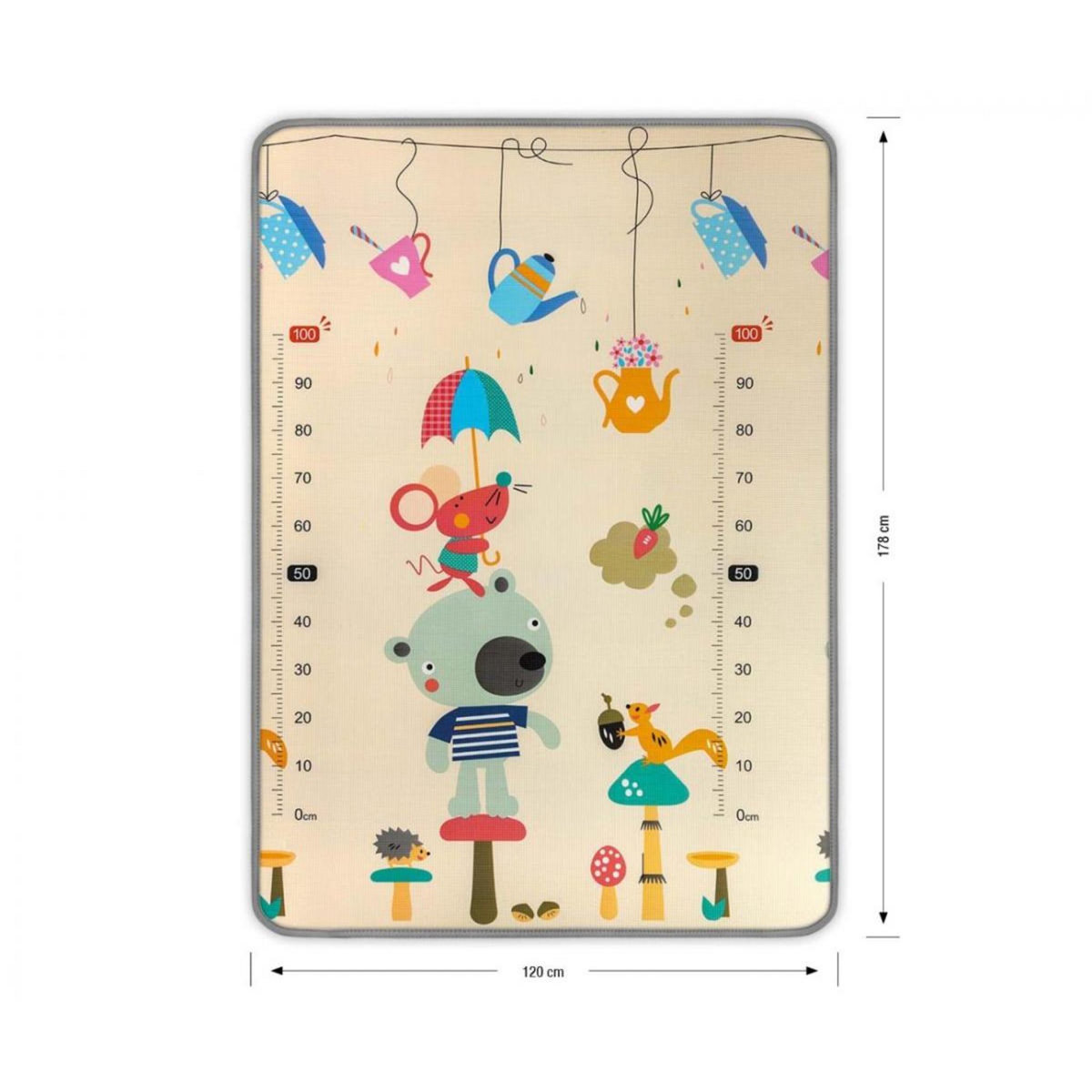 MILLY MALLY Tapis de Jeu en Mousse Kinder - Design Ours et Baleines pour Bébé