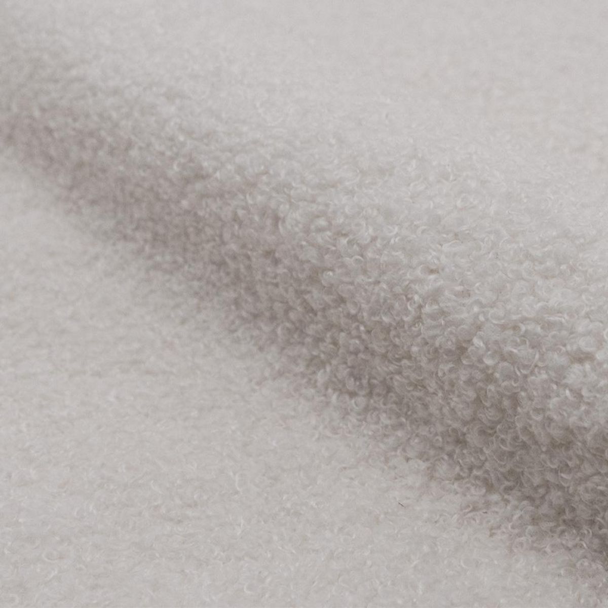 Rendez vous déco Rocking-chair blanc effet laine bouclette en tissu - Shaun