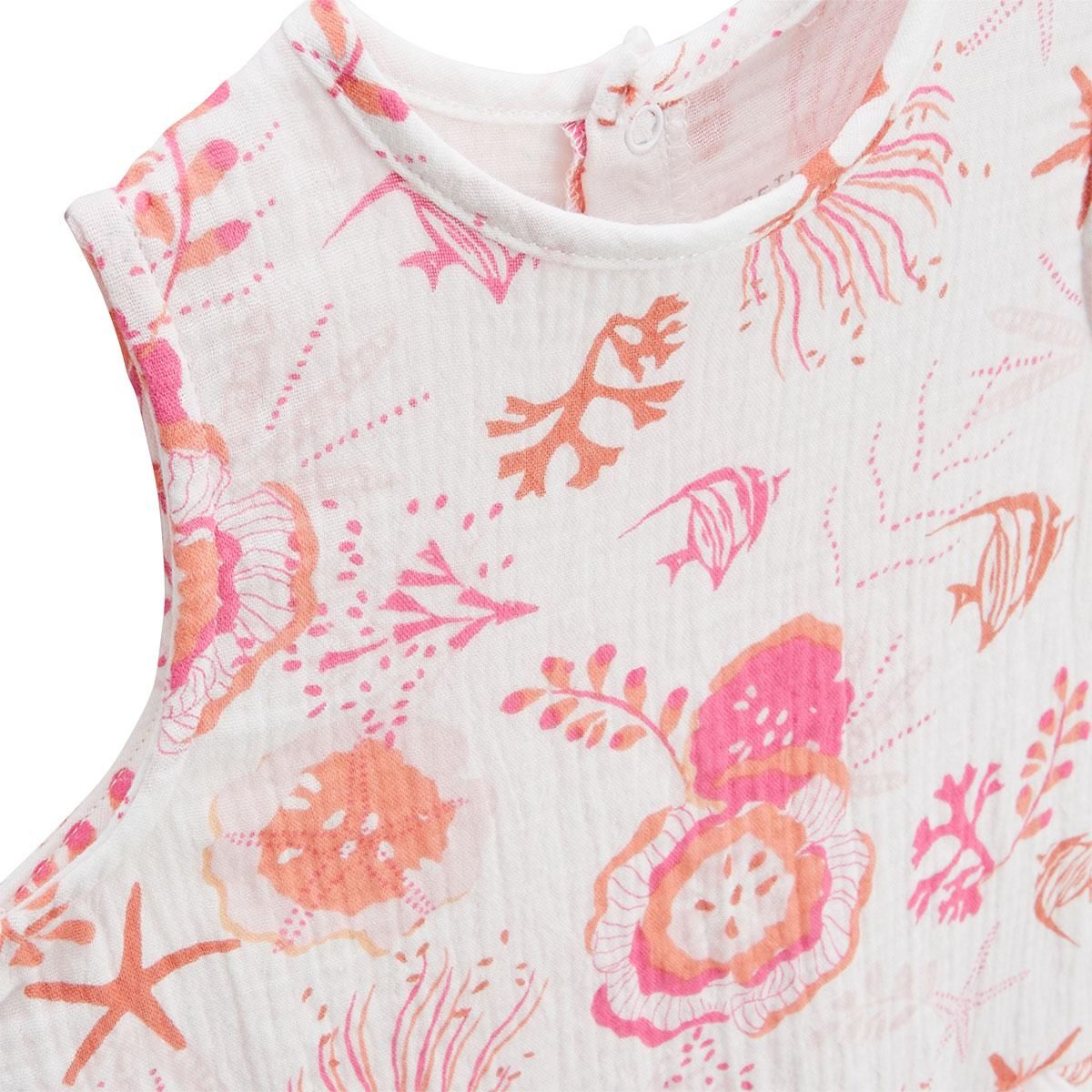 Petit Béguin Ensemble enfant t-shirt et short en gaze de coton Bahamas