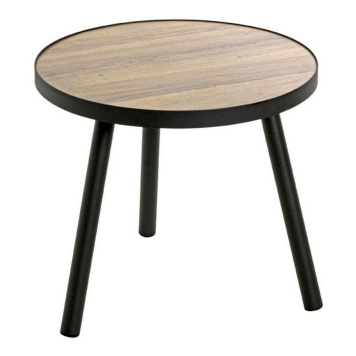 Paris Prix Table d'Appoint Design  Qanaq  40cm Noir & Chêne