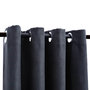 Voir la diapositive 3 : VIDAXL Rideaux occultants avec anneaux Metal 2pcs Anthracite 140x245cm