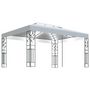 Voir la diapositive 2 : VIDAXL Tonnelle avec double toit et lumieres LED 3x4 m Blanc