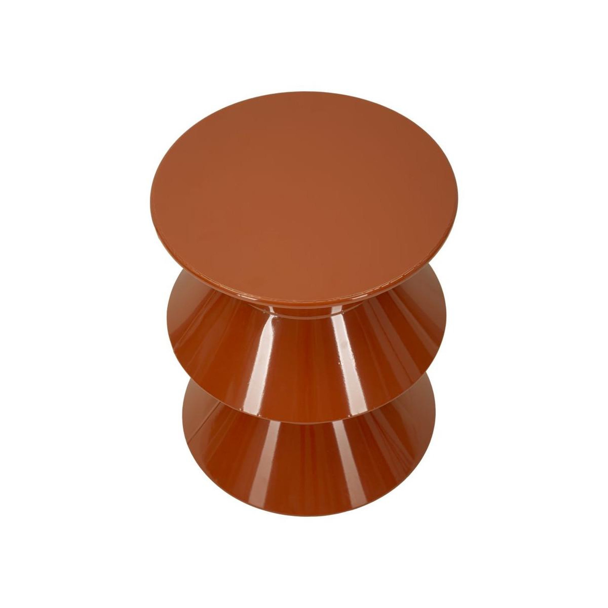 Voir la diapositive 2 : Paris Prix Table d'appoint en métal  zag  45cm orange