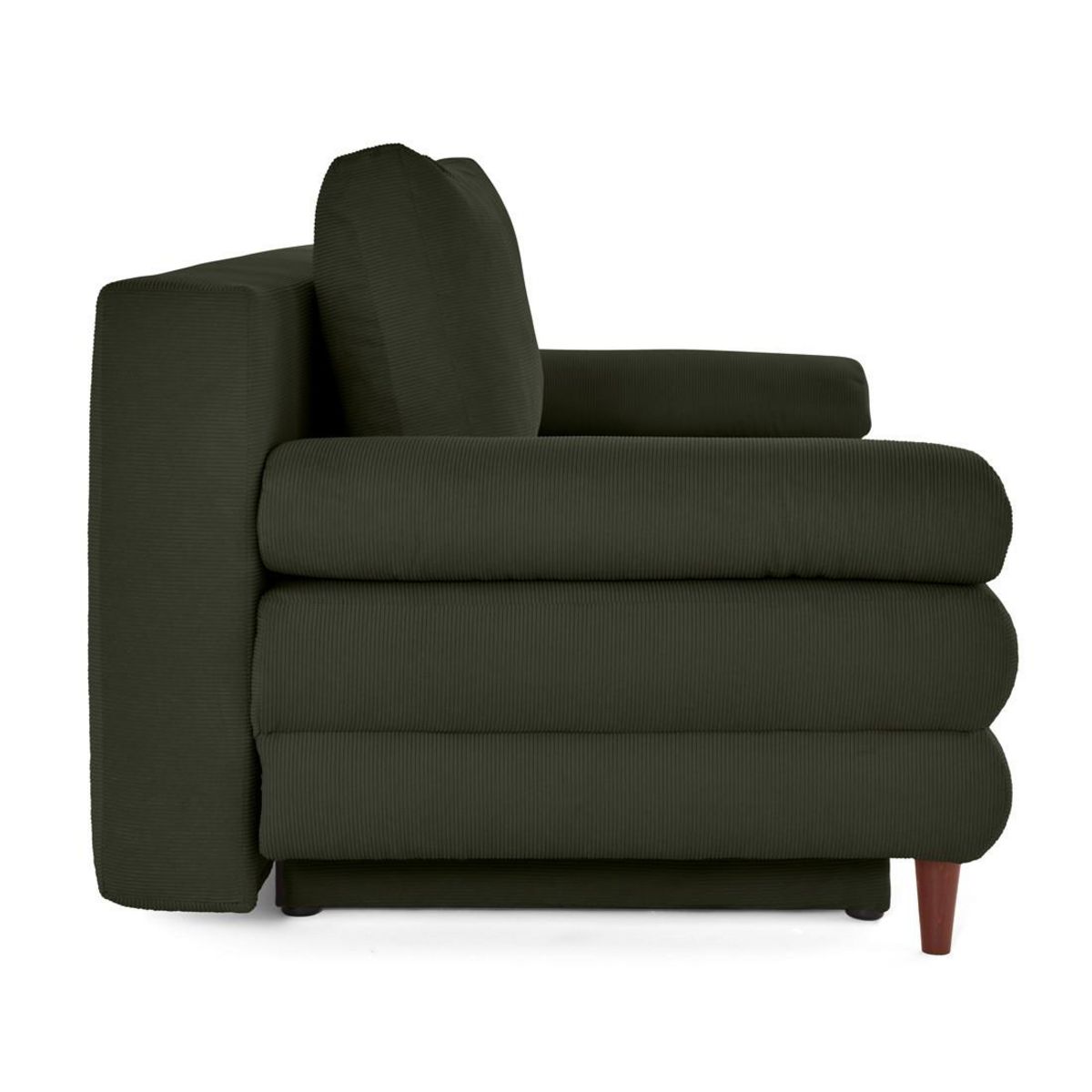 BEST MOBILIER Wonder - canapé 3 places convertible avec coffre en velours côtelé