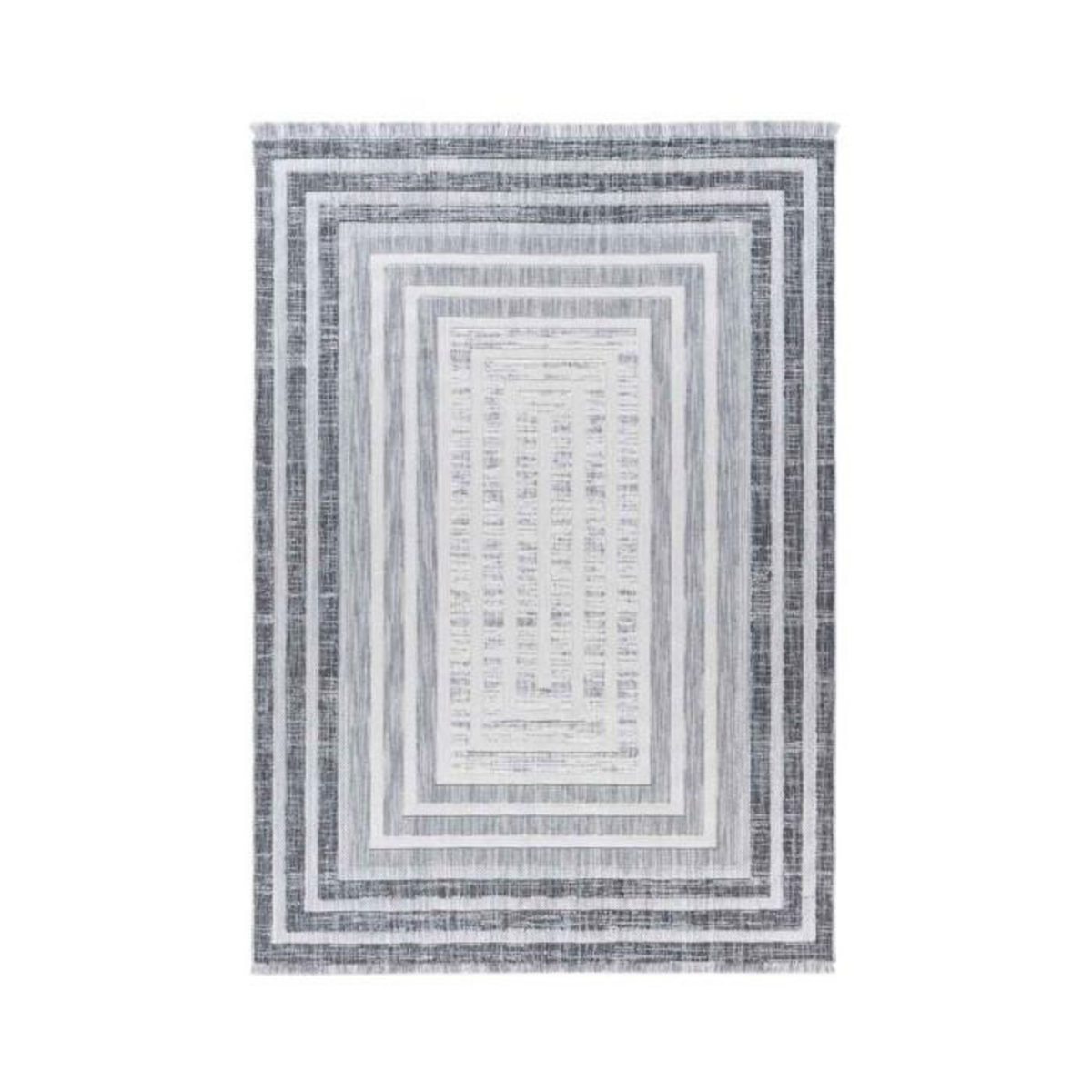 Paris Prix Tapis Tissé Géométrique  Sarai  Gris