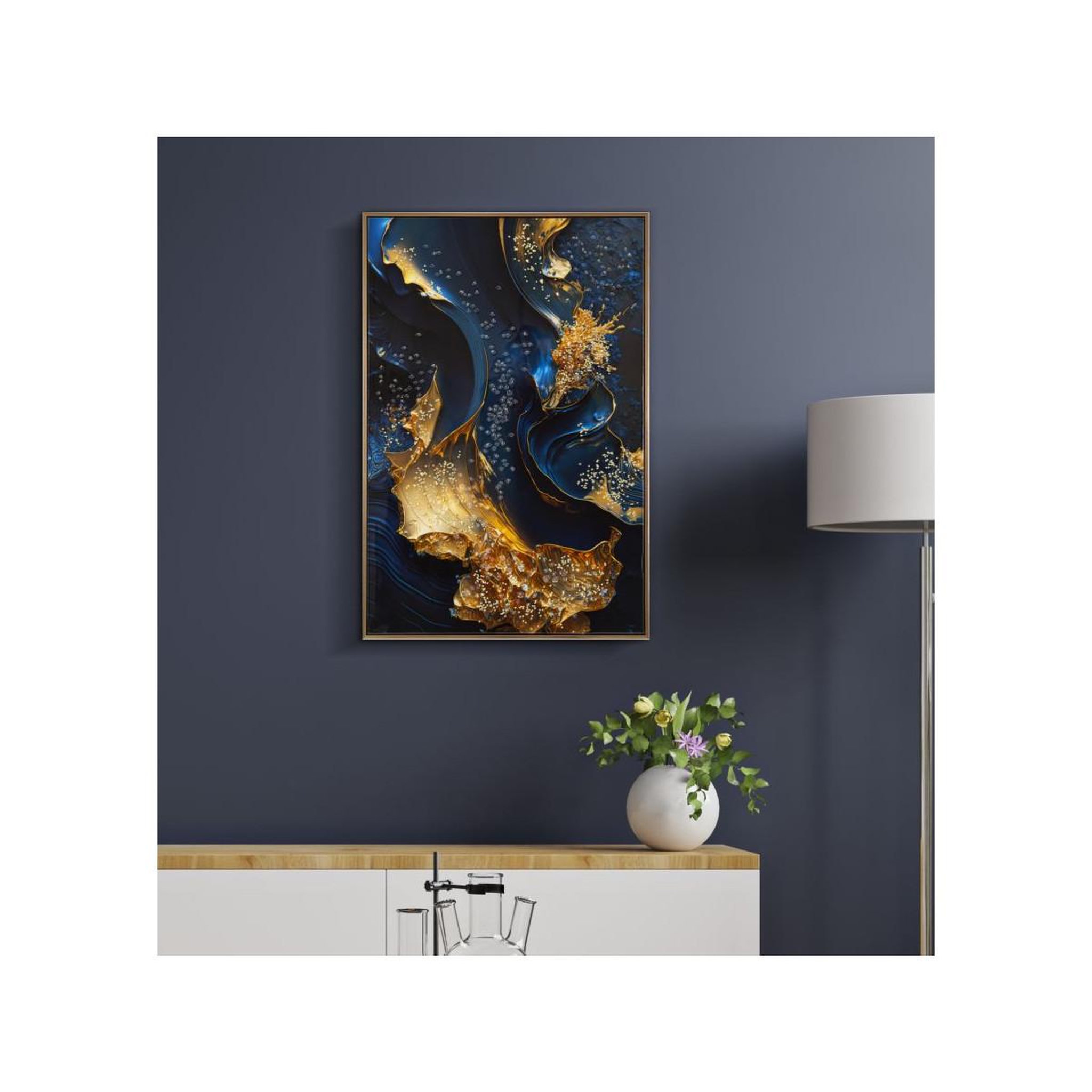 Voir la diapositive 6 : Paris Prix Tableau imprimé  andromeda ii  60x90cm multicolore