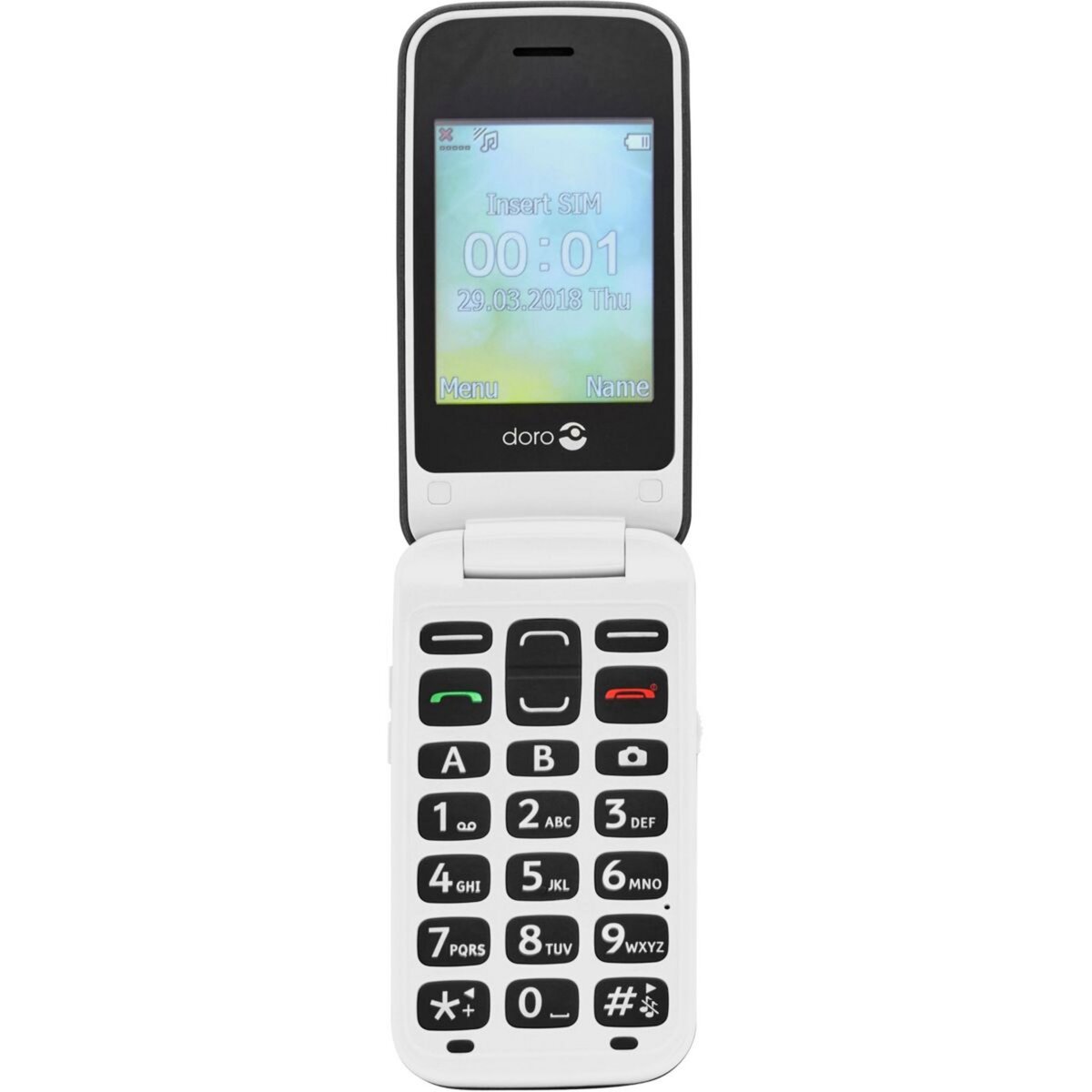 Doro Téléphone portable 2424 Noir / Blanc