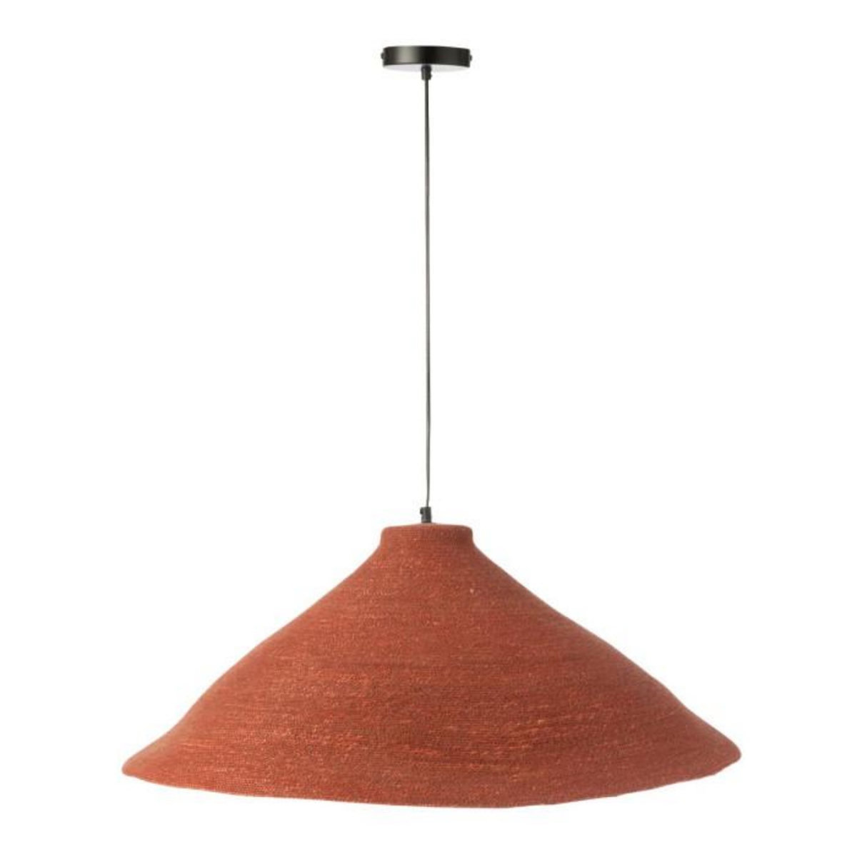 Paris Prix Lampe Suspension en Jonc de Mer  Angelique  82cm Terracotta