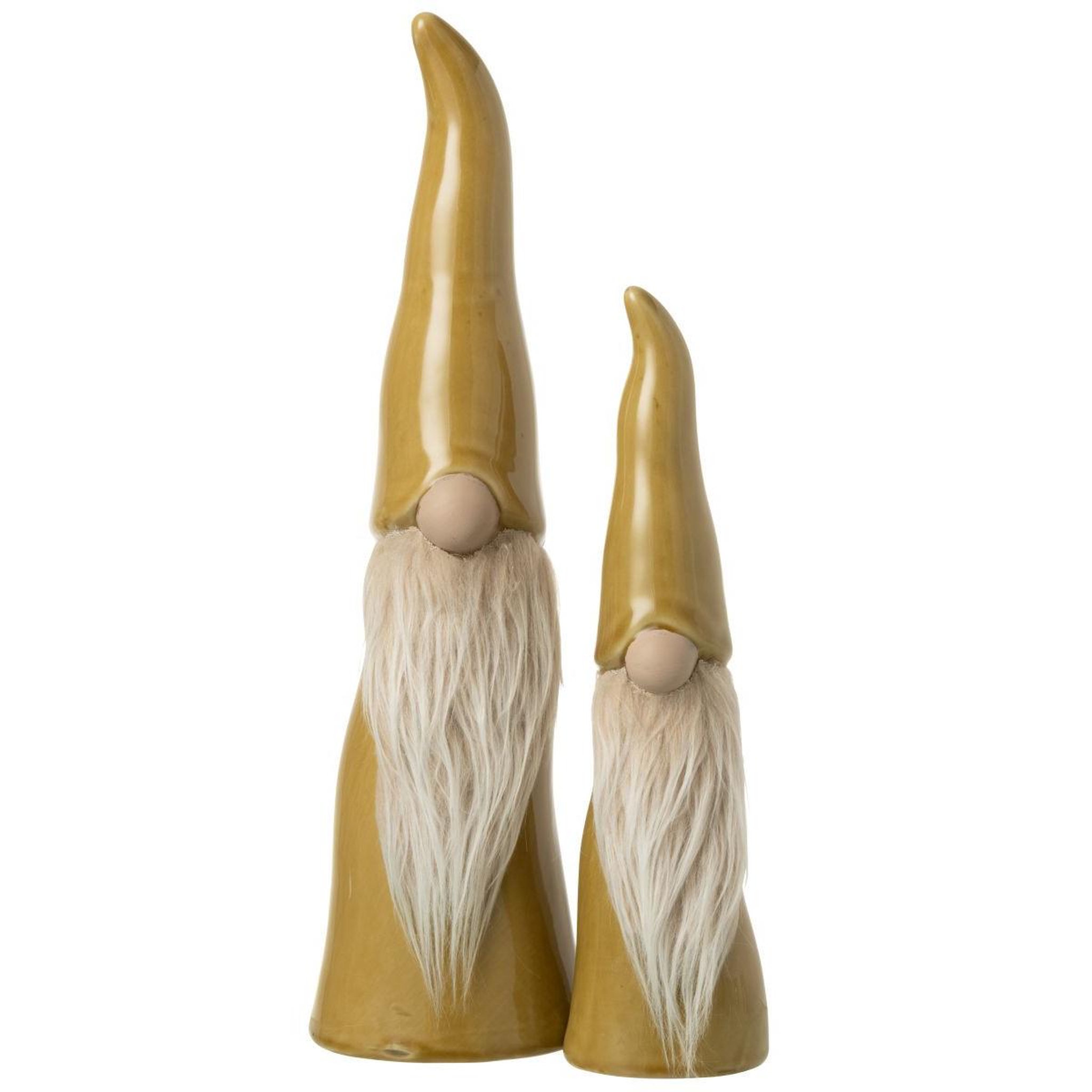 Voir la diapositive 2 : J-LINE Statuette lutin  chapeau pointu  40cm vert