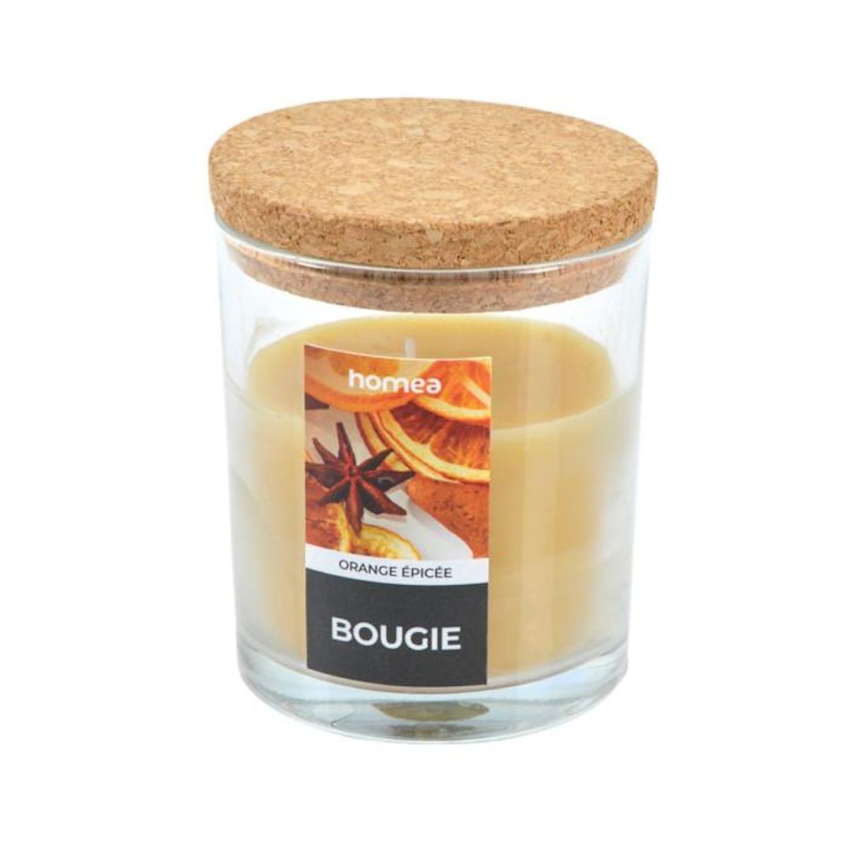 Paris Prix Bougie Verrine Parfumée  Essentiel II  8cm Orange Epicée