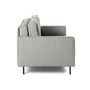 Voir la diapositive 5 : LISA DESIGN Charlie - canapé droit 2 places - en tissu velours relief