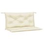 Voir la diapositive 2 : VIDAXL Coussins de banc jardin lot de 2 creme 100x50x7 cm tissu oxford