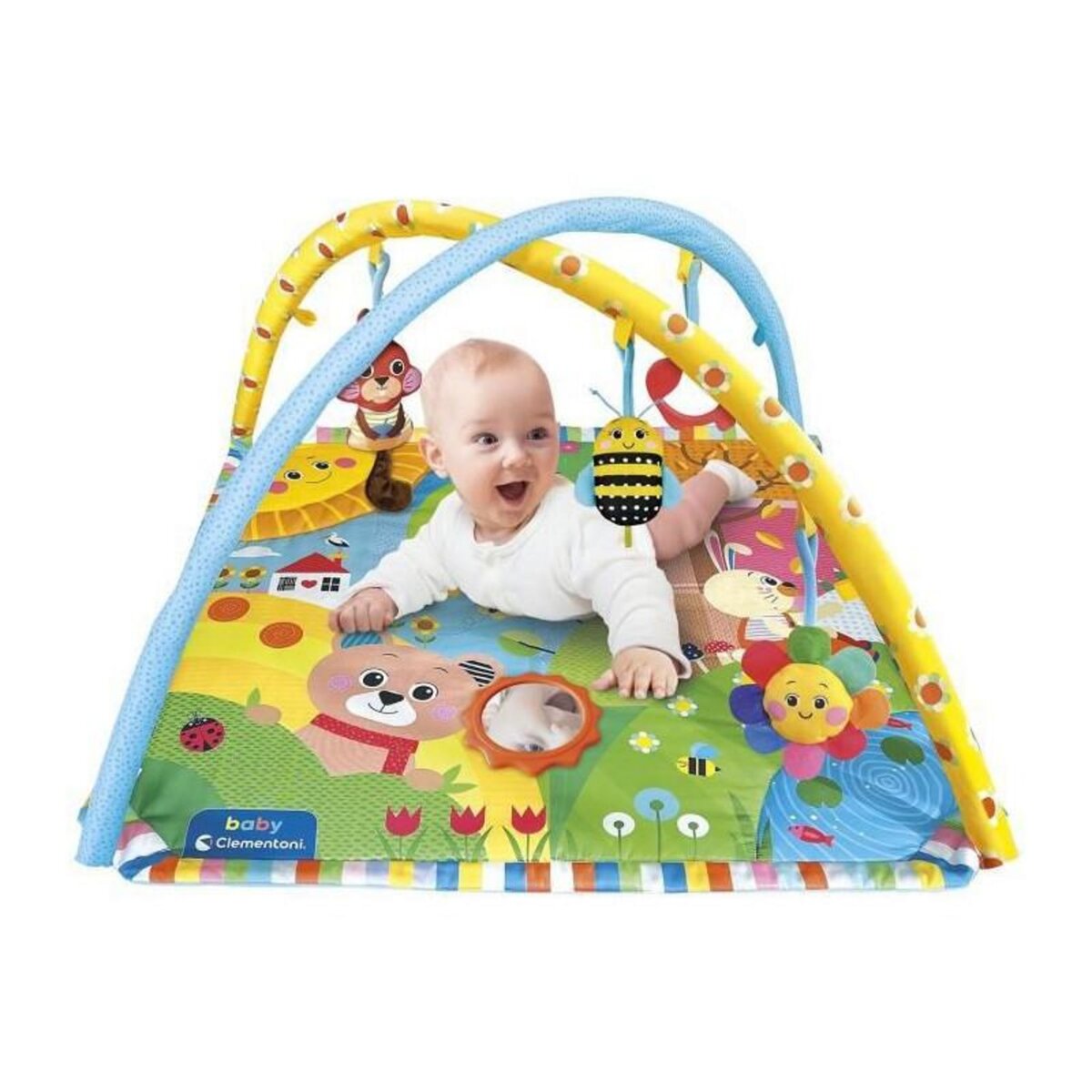  Baby Clementoni - Tapis, arches et projecteur - Baby Projector Activity Gym - Tapis d'éveil