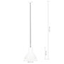 Voir la diapositive 6 : VIDAXL Lampe suspendue 25 W Blanc Rond 28,5 cm E27