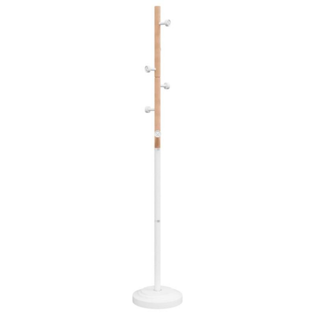 VIDAXL Porte manteau blanc 177 cm fer enduit de poudre
