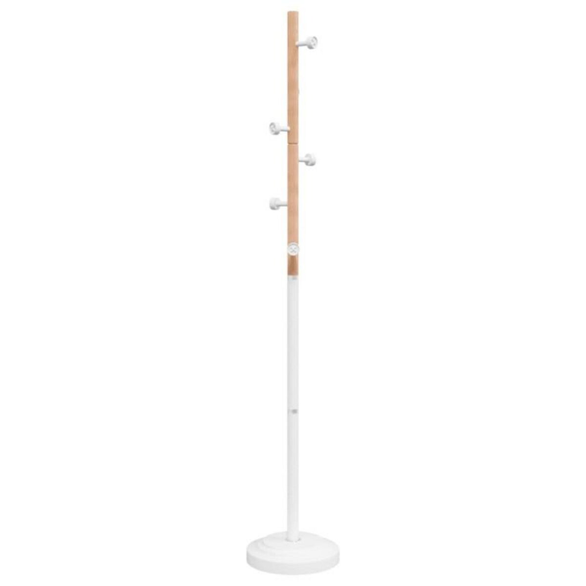 VIDAXL Porte manteau blanc 177 cm fer enduit de poudre