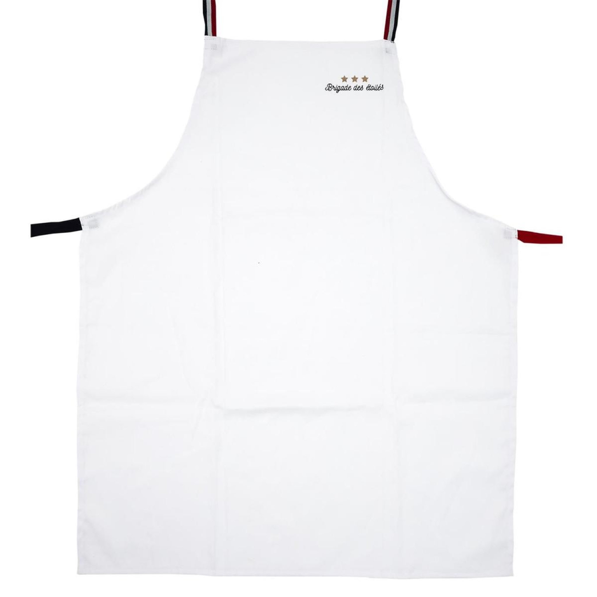 Voir la diapositive 2 : The concept Factory Tablier de cuisine  brigade des étoiles  85cm blanc