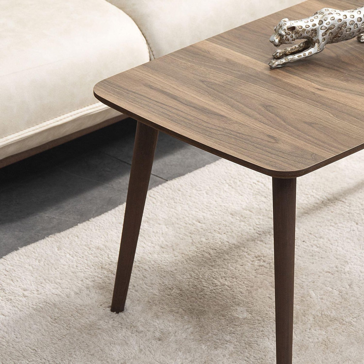 Habitat et Jardin Table basse en bois  Luci  100 x 53 x 45 cm - Noyer