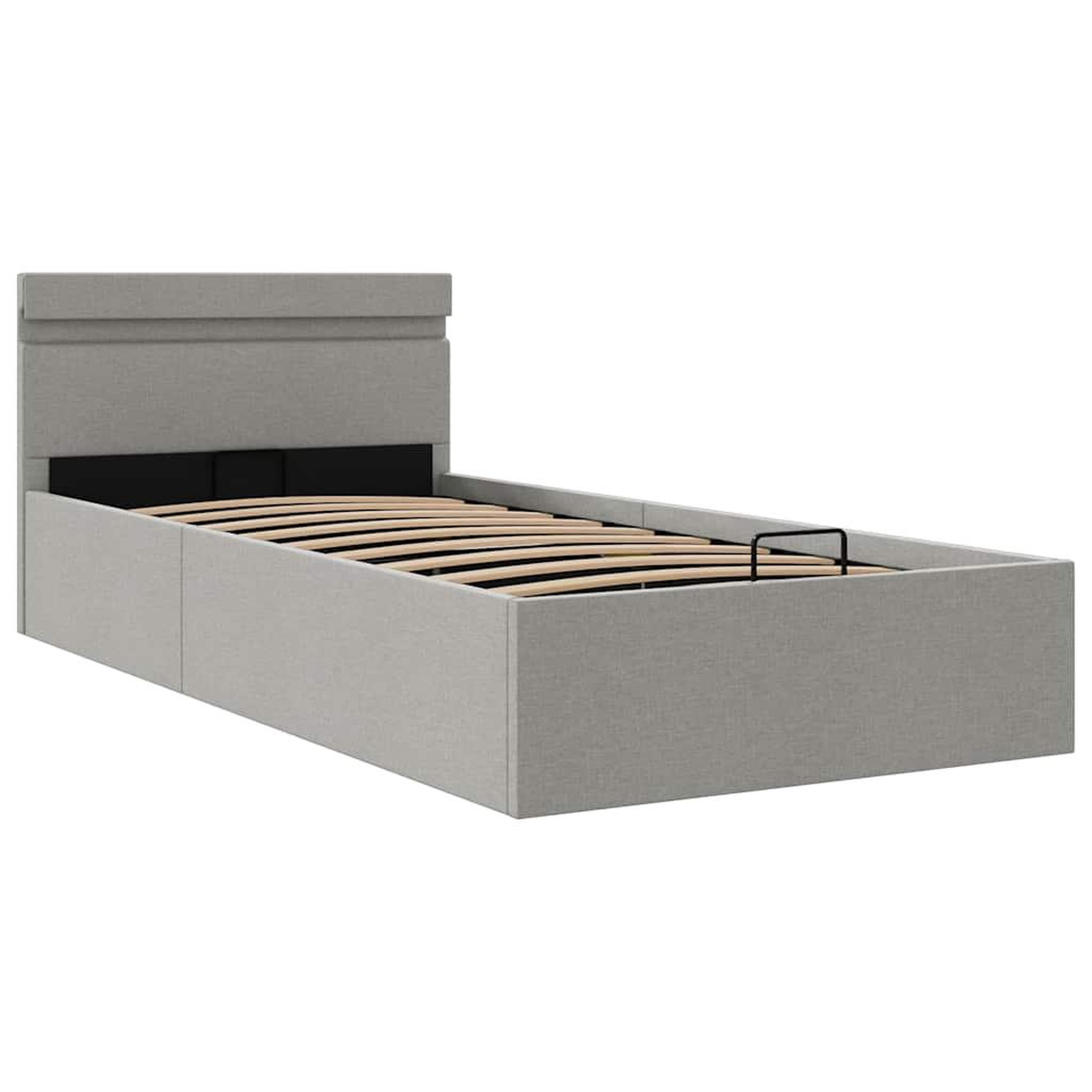 Voir la diapositive 3 : VIDAXL Cadre de lit a rangement hydraulique sans matelas 100x200 cm