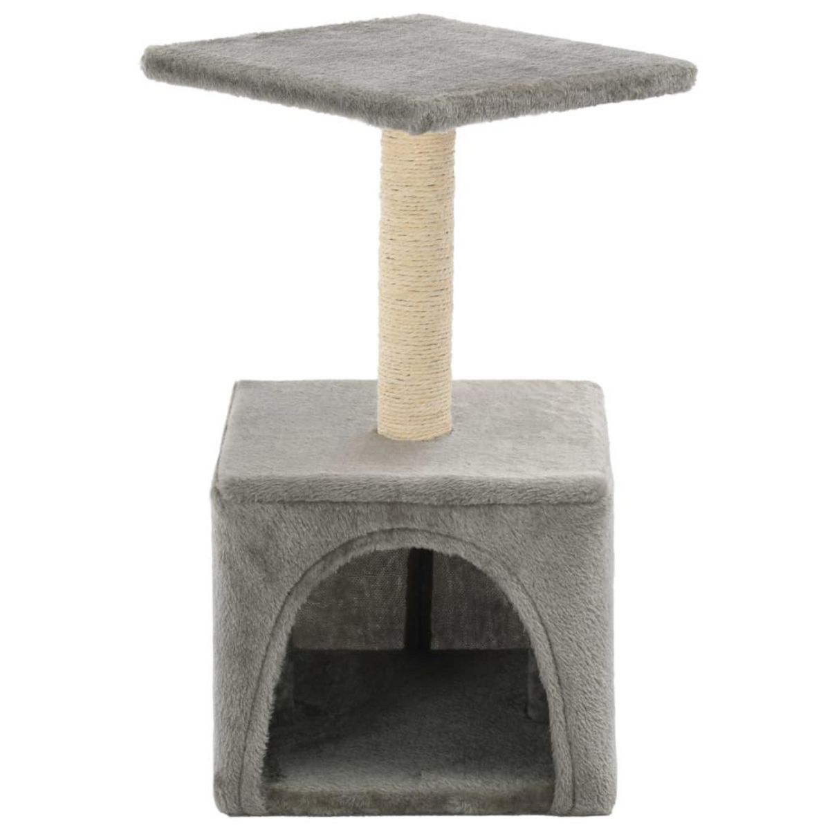 VIDAXL Arbre a chat avec griffoirs en sisal 55 cm Gris