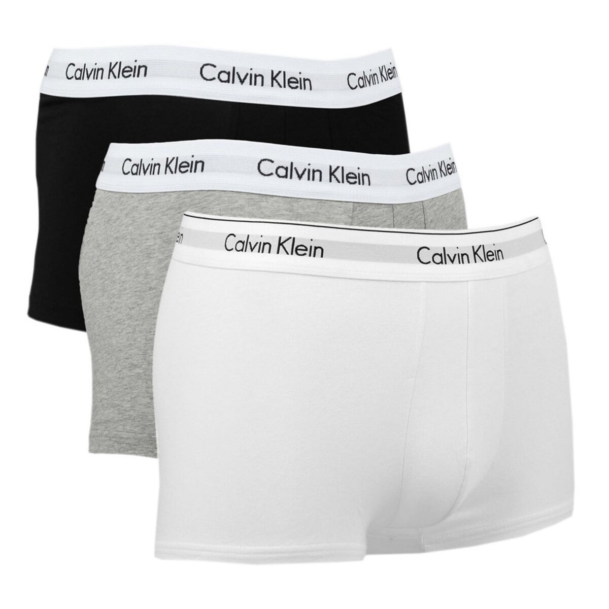 CALVIN KLEIN JEANS x3 Boxers Noir Gris Blanc Homme Calvin Klein