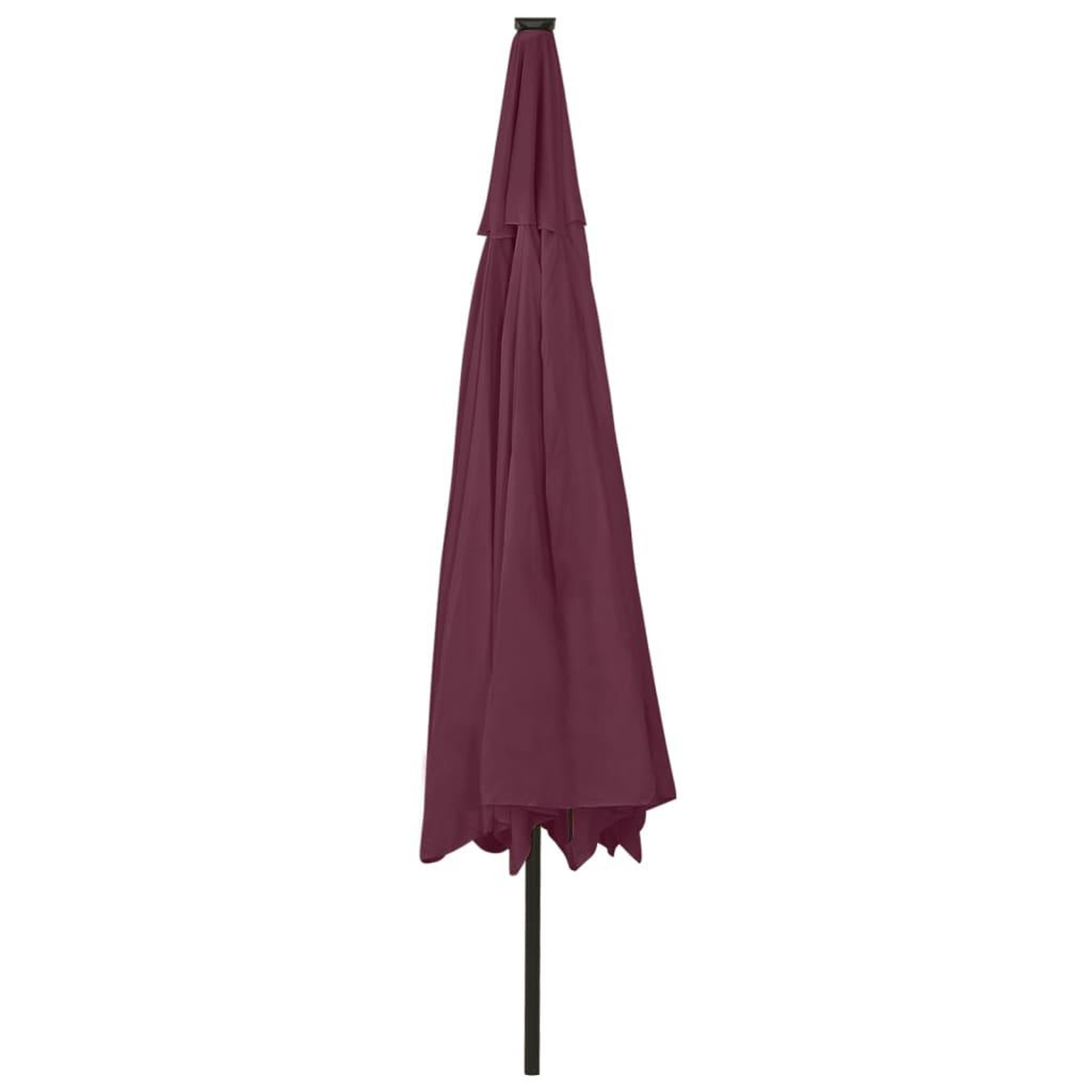 Voir la diapositive 5 : VIDAXL Parasol de jardin avec lumieres LED mat en metal rouge bordeaux