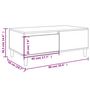 Voir la diapositive 6 : VIDAXL Table basse Gris beton 90x50x36,5 cm Bois d'ingenierie