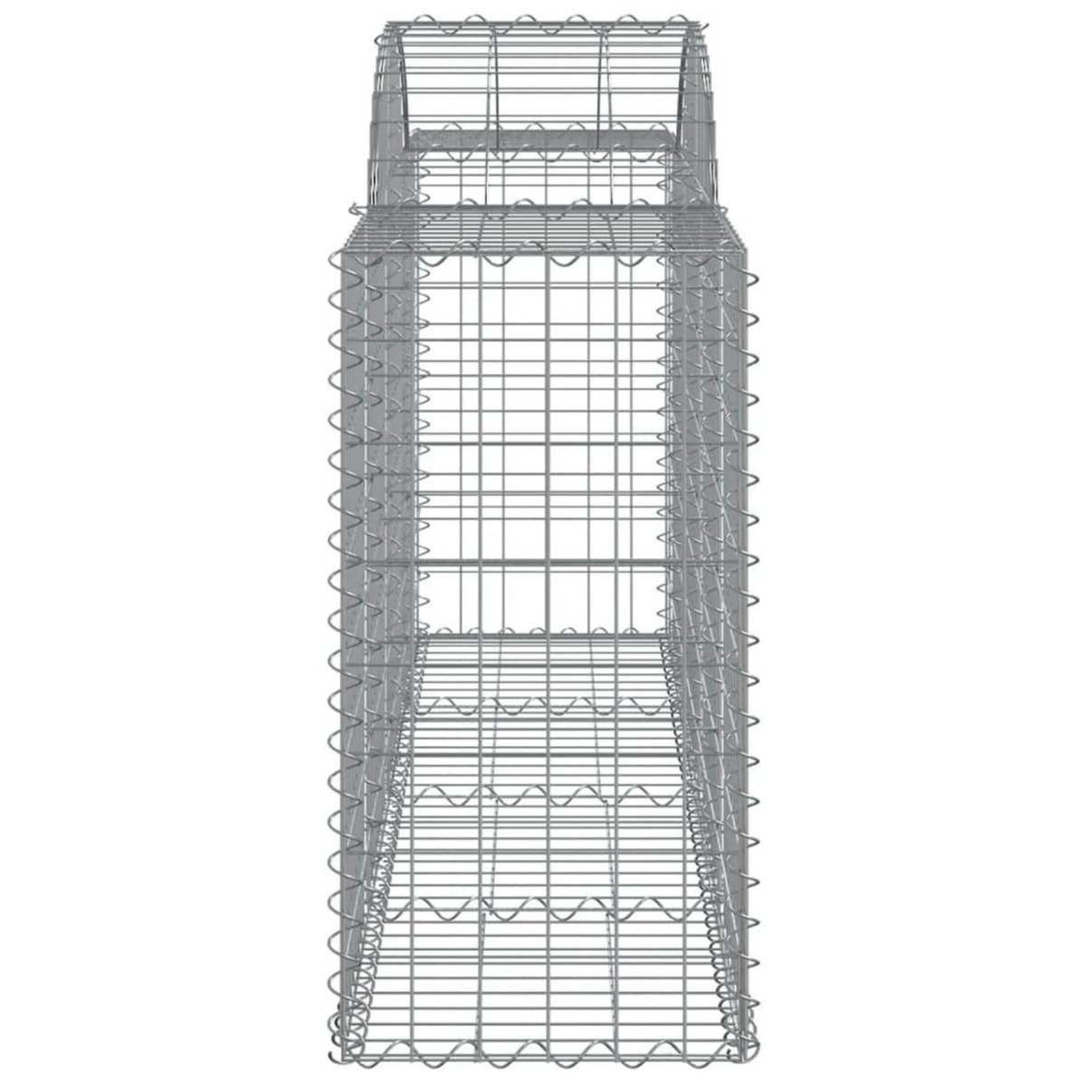 VIDAXL Paniers a gabions arques 7 pcs 200x50x80/100 cm Fer galvanise
