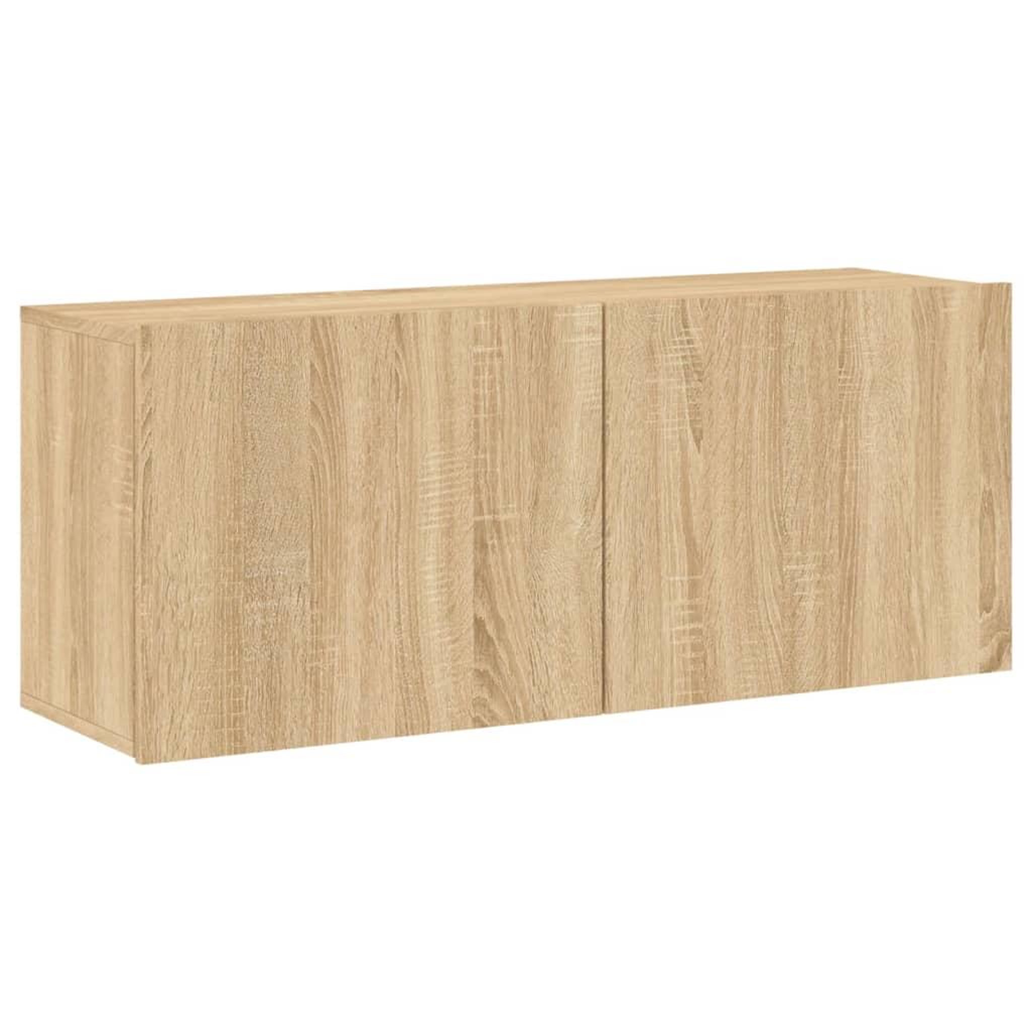 Voir la diapositive 2 : VIDAXL Meuble TV mural chene sonoma 100x30x41 cm