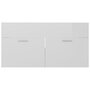 Voir la diapositive 5 : VIDAXL Armoire d'evier Blanc brillant 90x38,5x46 cm Bois d'ingenierie
