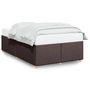 Voir la diapositive 2 : VIDAXL Cadre de lit sans matelas marron fonce 120x190 cm tissu