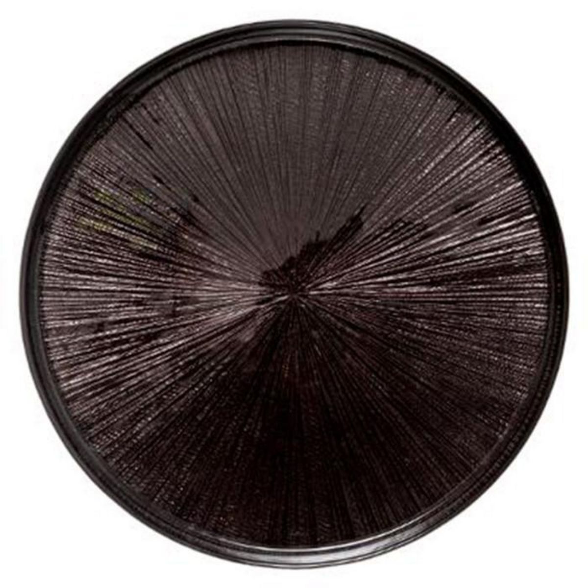 SECRET DE GOURMET Lot de 6 Assiettes Plates  Astra  28cm Noir