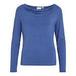 Vila T Shirt  Femme Vila Elmine. Coloris disponibles : Bleu