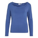 Vila T Shirt  Femme Vila Elmine. Coloris disponibles : Bleu