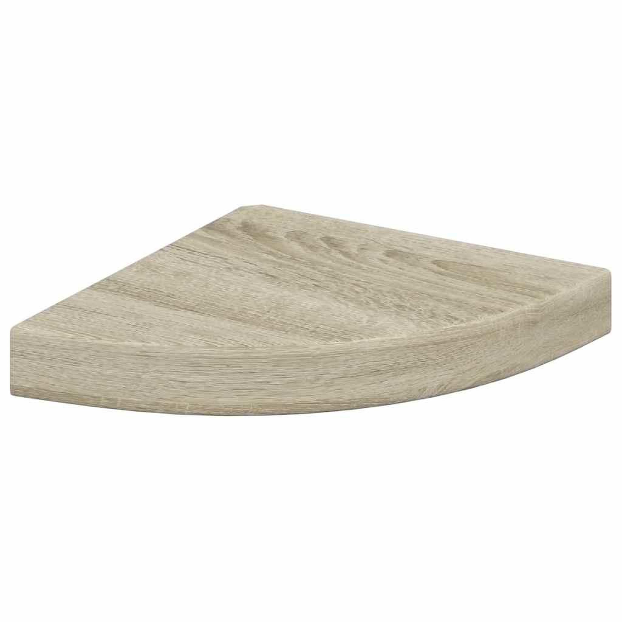 Voir la diapositive 5 : VIDAXL Etageres d'angle flottantes 4 pcs chene 25x25x3,8 cm mdf
