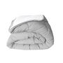 Voir la diapositive 2 : ABEIL ABEIL Couette temperee BICOLORE 220x240cm - Blanc + Gris chine