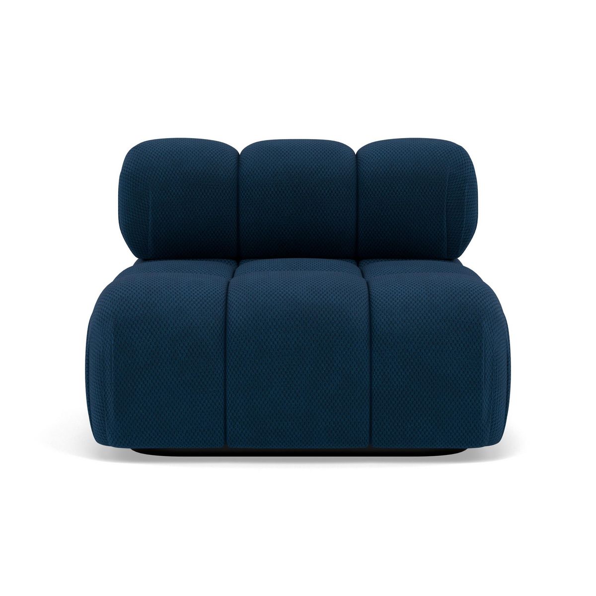 LISA DESIGN Ruby - module d'assise sans accoudoirs en velours texturé