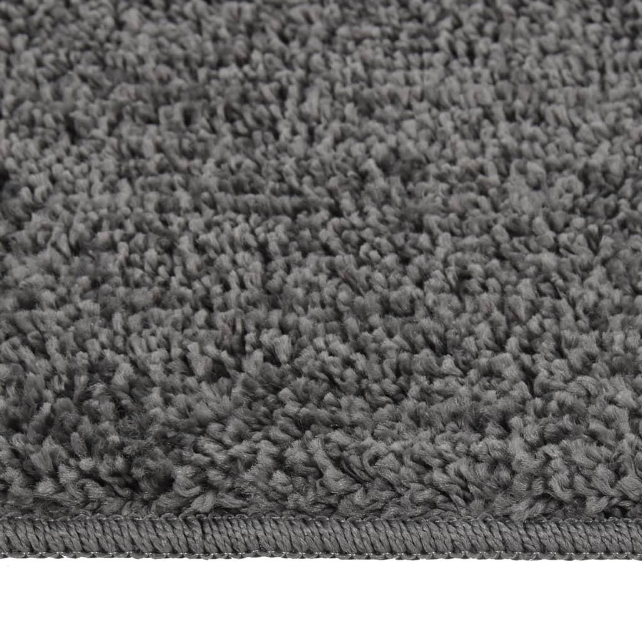 Voir la diapositive 2 : VIDAXL Tapis shaggy antiderapant Gris 80x150 cm