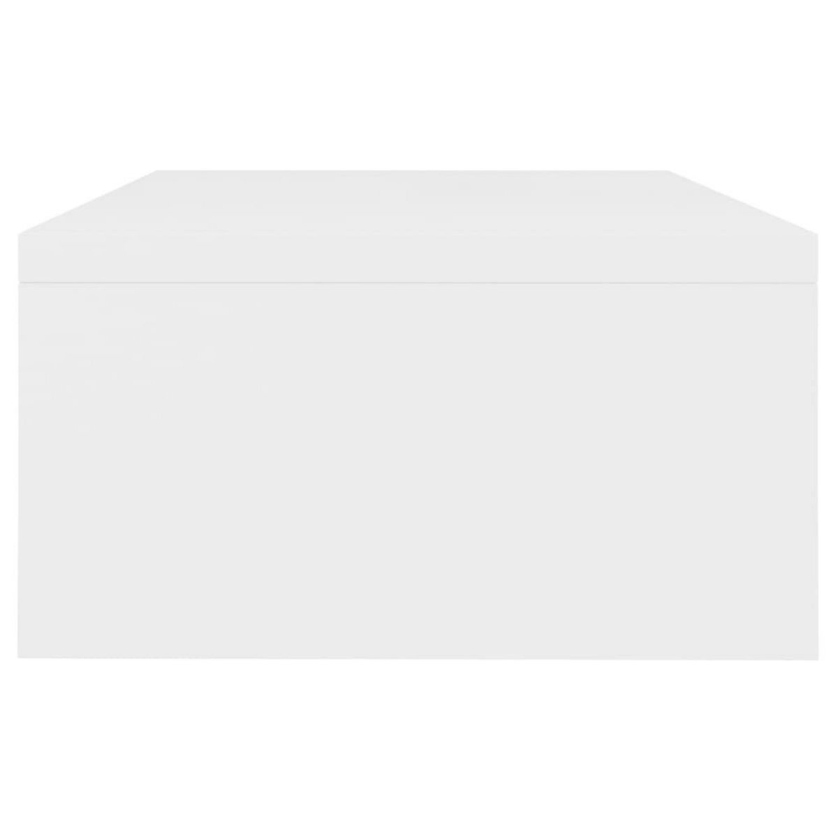 VIDAXL Support de moniteur Blanc 42 x 24 x 13 cm Bois d'ingenierie