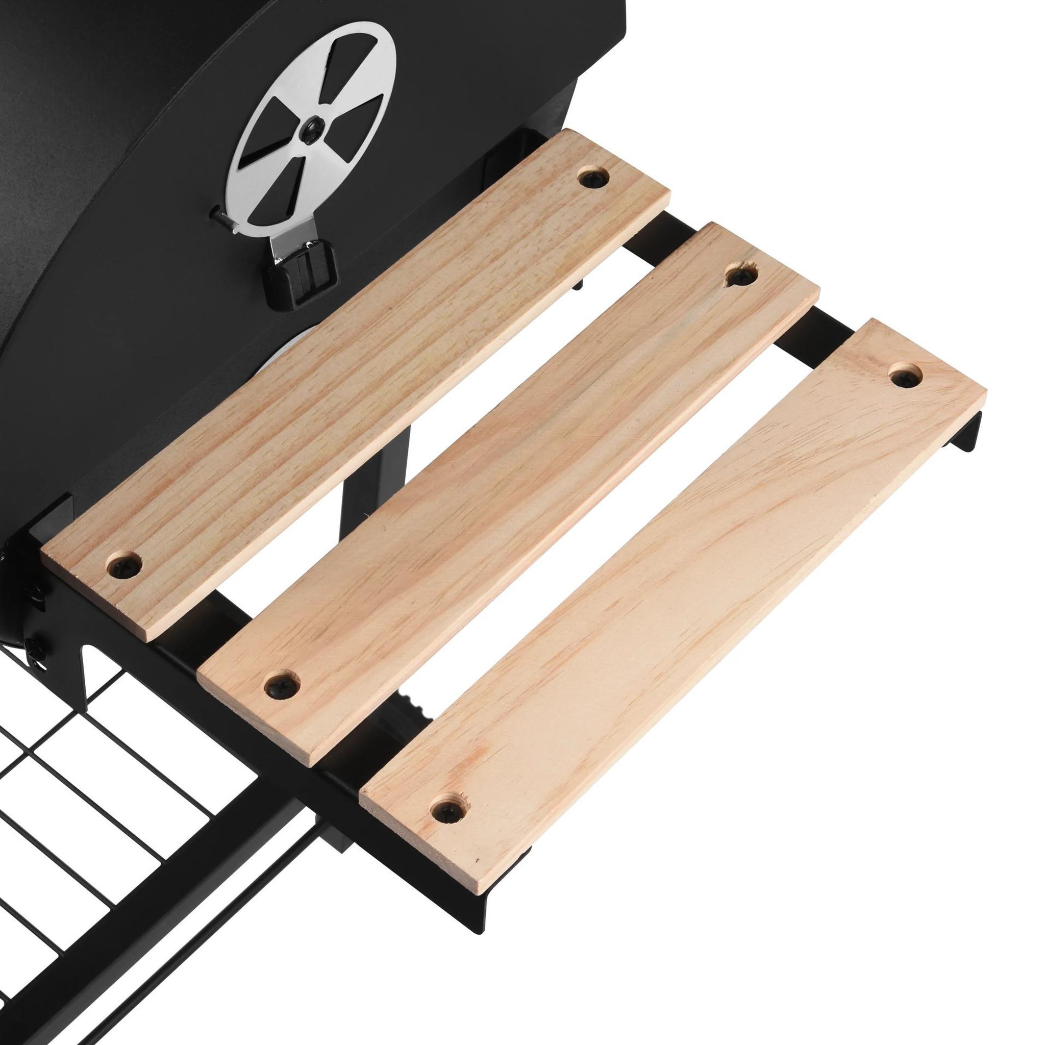 Voir la diapositive 5 : Robby Barbecue à charbon 76x33.5cm avec chariot - smoker one xl