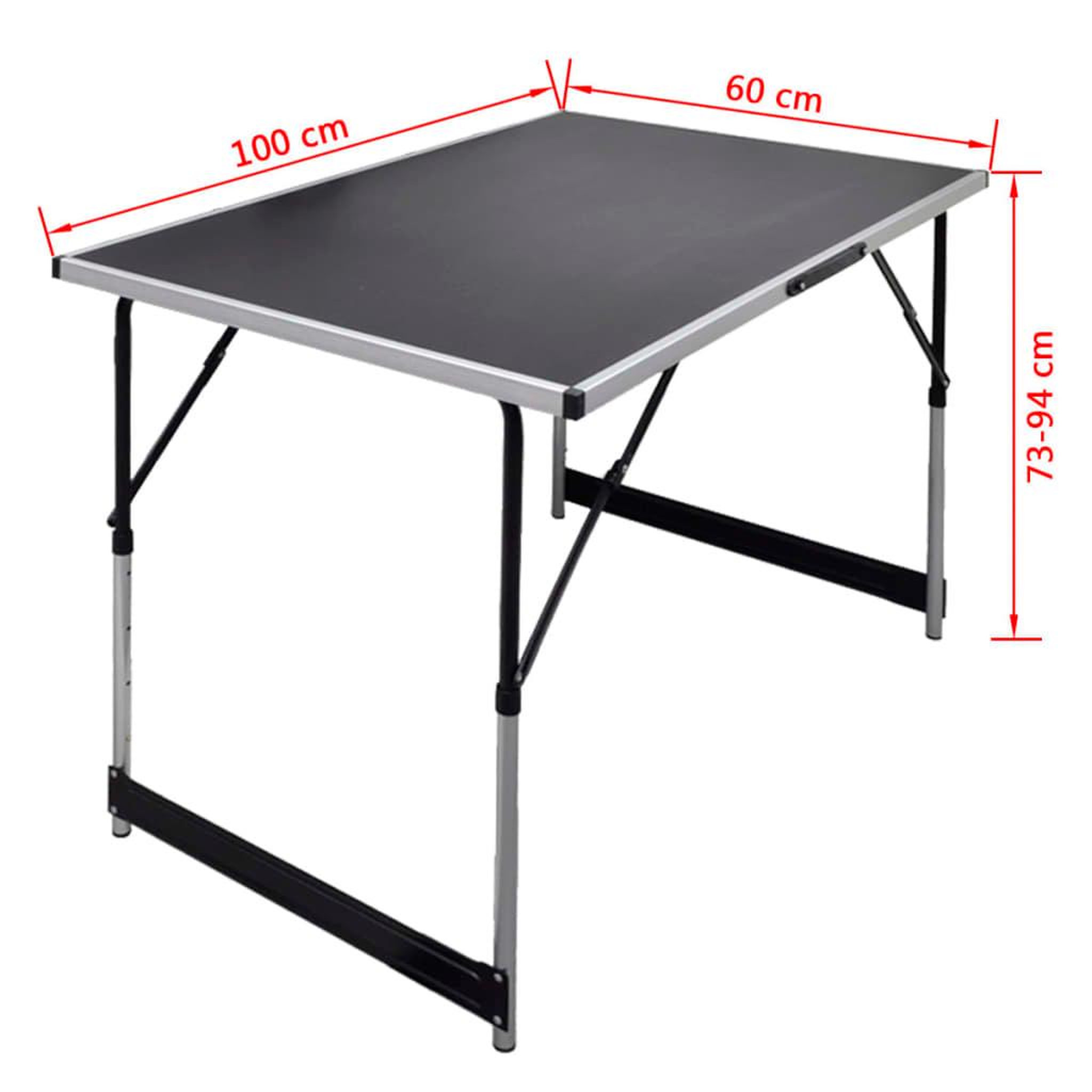 Voir la diapositive 6 : VIDAXL Table a coller 3 pcs pliable hauteur reglable