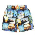 SUN PROJECT Short de bain /Orange Garçon Sun project3069. Coloris disponibles : Bleu