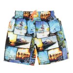 SUN PROJECT Short de bain /Orange Garçon Sun project3069. Coloris disponibles : Bleu