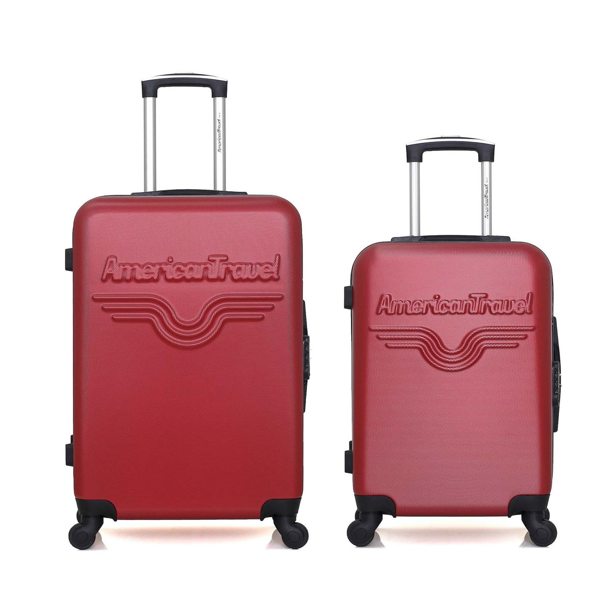 AMERICAN TRAVEL AMERICAN TRAVEL - Lot de 2 - Valise weekend et valise cabine CHELSEA