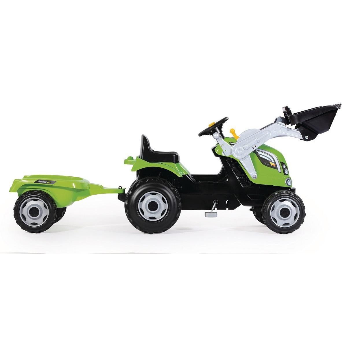 SMOBY Tracteur Farmer Max et sa remorque 