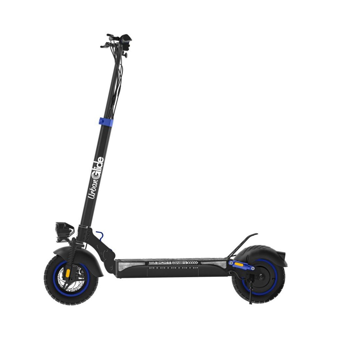 URBANGLIDE UrbanGlide eCross One Bleu, autonomie 50 km, avec double frein à disque et clignotants intégrés