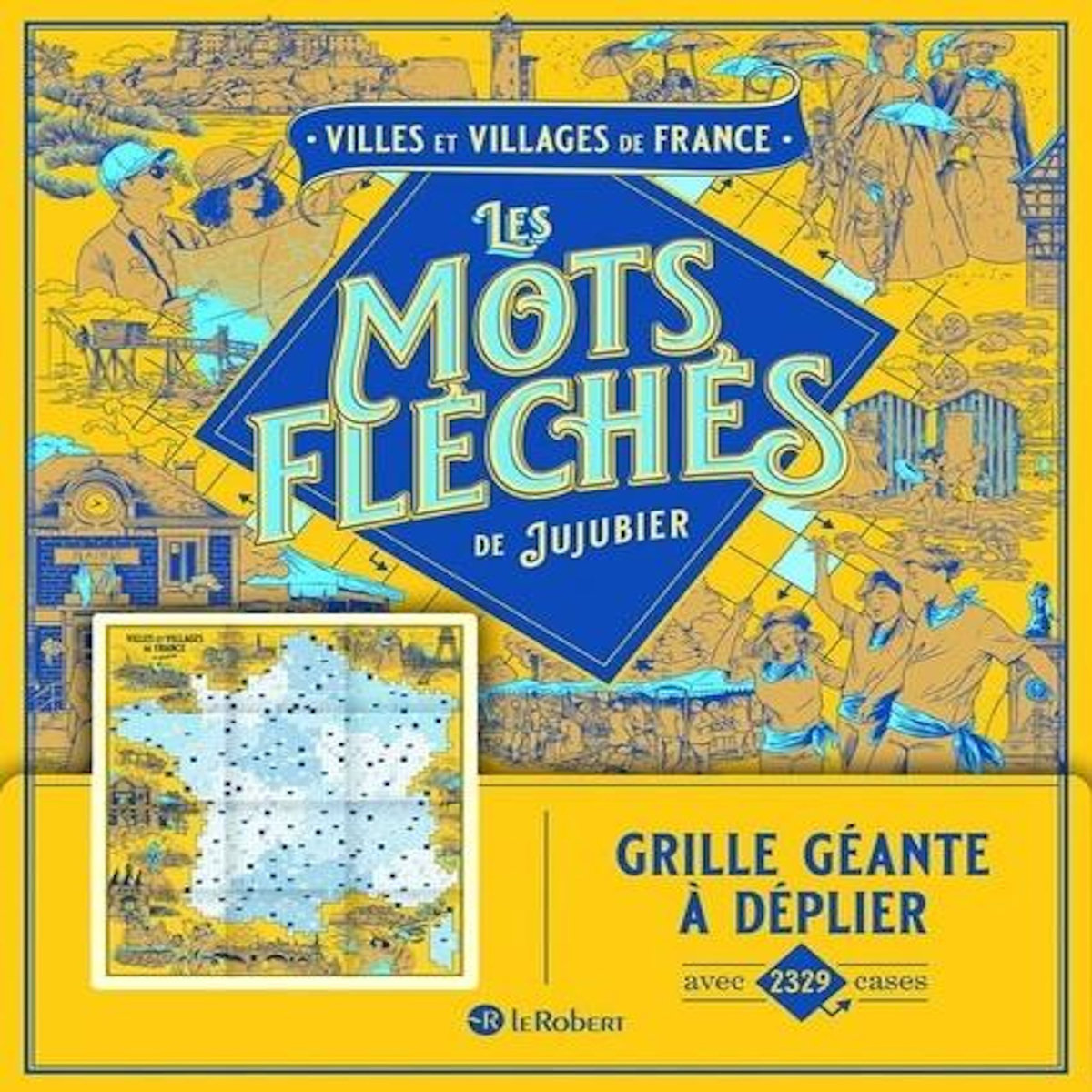 VILLES ET VILLAGES DE FRANCE. GRILLE GEANTE A DEPLIER AVEC 2329 CASES, Jujubier