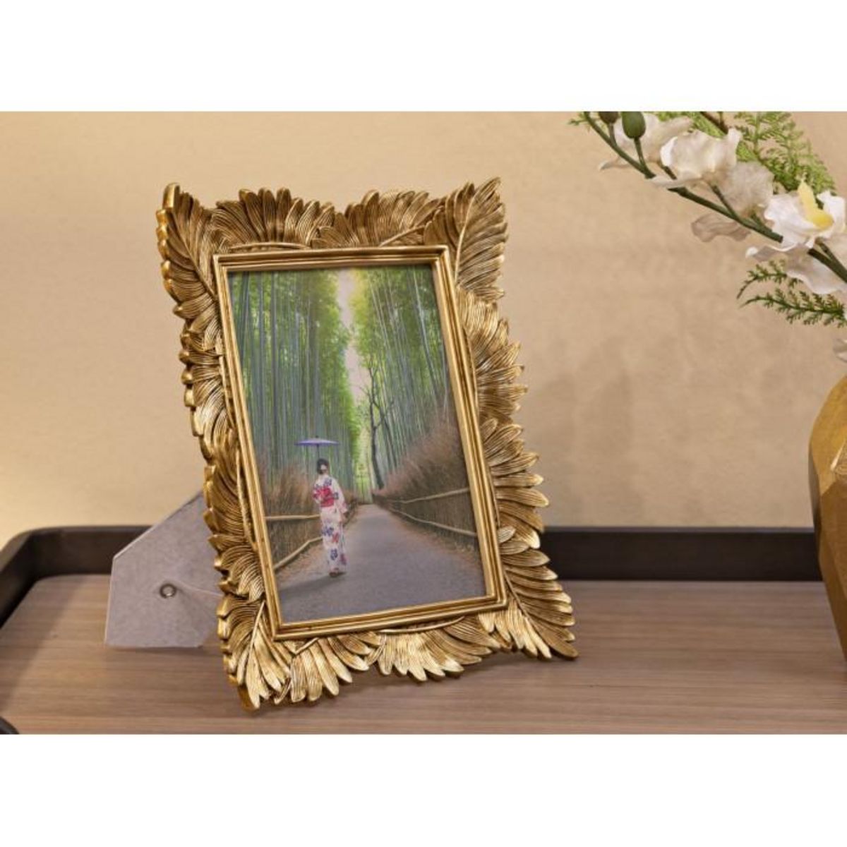 Paris Prix Cadre Photo Déco Feuilles  Olly  15x20cm Or