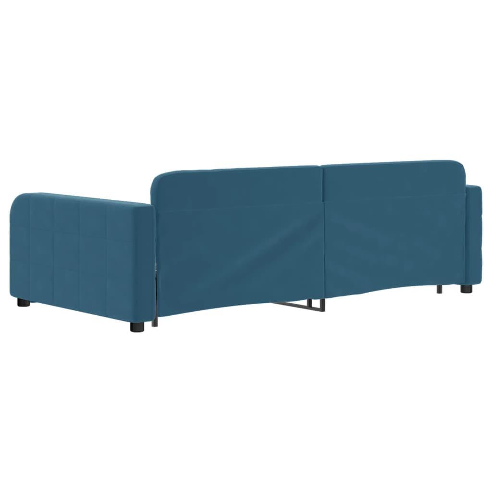 Voir la diapositive 5 : VIDAXL Lit de jour avec gigogne sans matelas bleu 100x200 cm